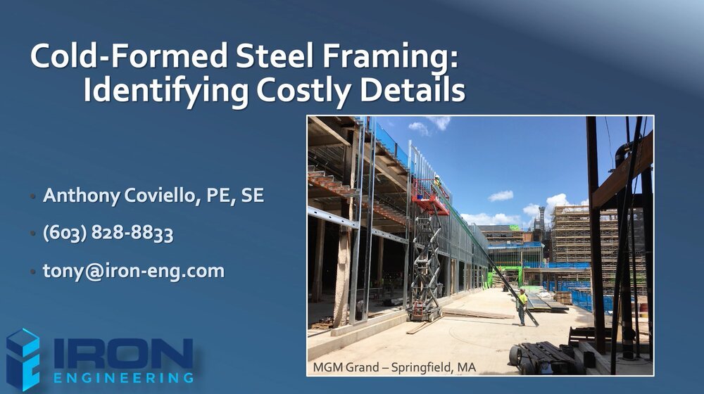 Cold-Formed Steel Framing: Identifying Costly Details